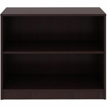 Lorell Essentials Espresso Laminate Bookcase, 36" Width x 12" Depth x 30" Height, Espresso (LLR18249)