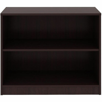 Lorell Essentials Espresso Laminate Bookcase, 36" Width x 12" Depth x 30" Height, Espresso (LLR18249)