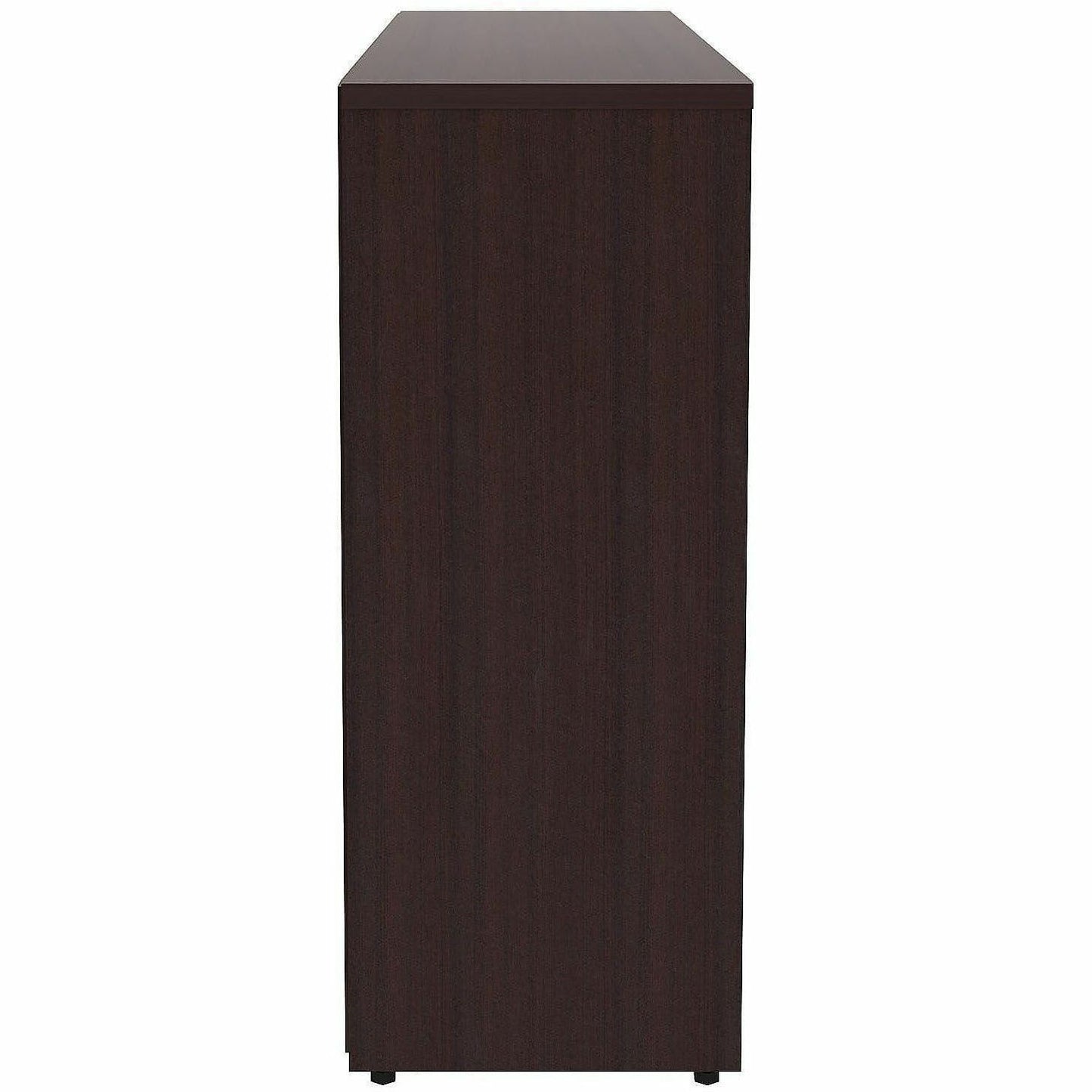 Lorell Essentials Espresso Laminate Bookcase, 36" Width x 12" Depth x 30" Height, Espresso (LLR18249)