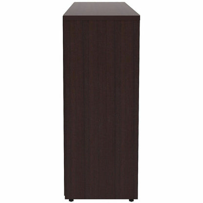 Lorell Essentials Espresso Laminate Bookcase, 36" Width x 12" Depth x 30" Height, Espresso (LLR18249)