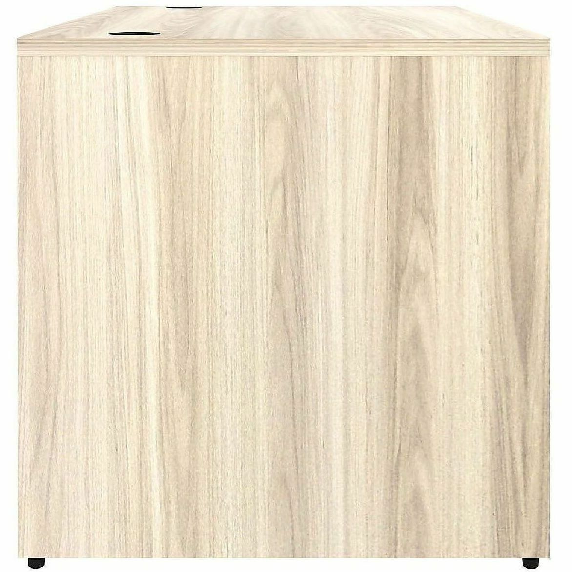 Lorell 66304 Essentials Retangular Desk Shell, Assembly Required, Modern Elm (LLR66304)