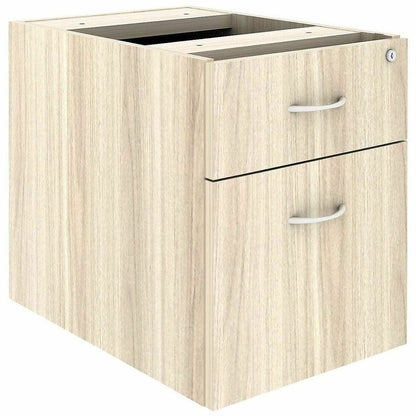 Lorell Essentials Fixed Hanging File Pedestal, 21" Height x 16" Width x 22" Depth, Modern Elm (LLR66330)