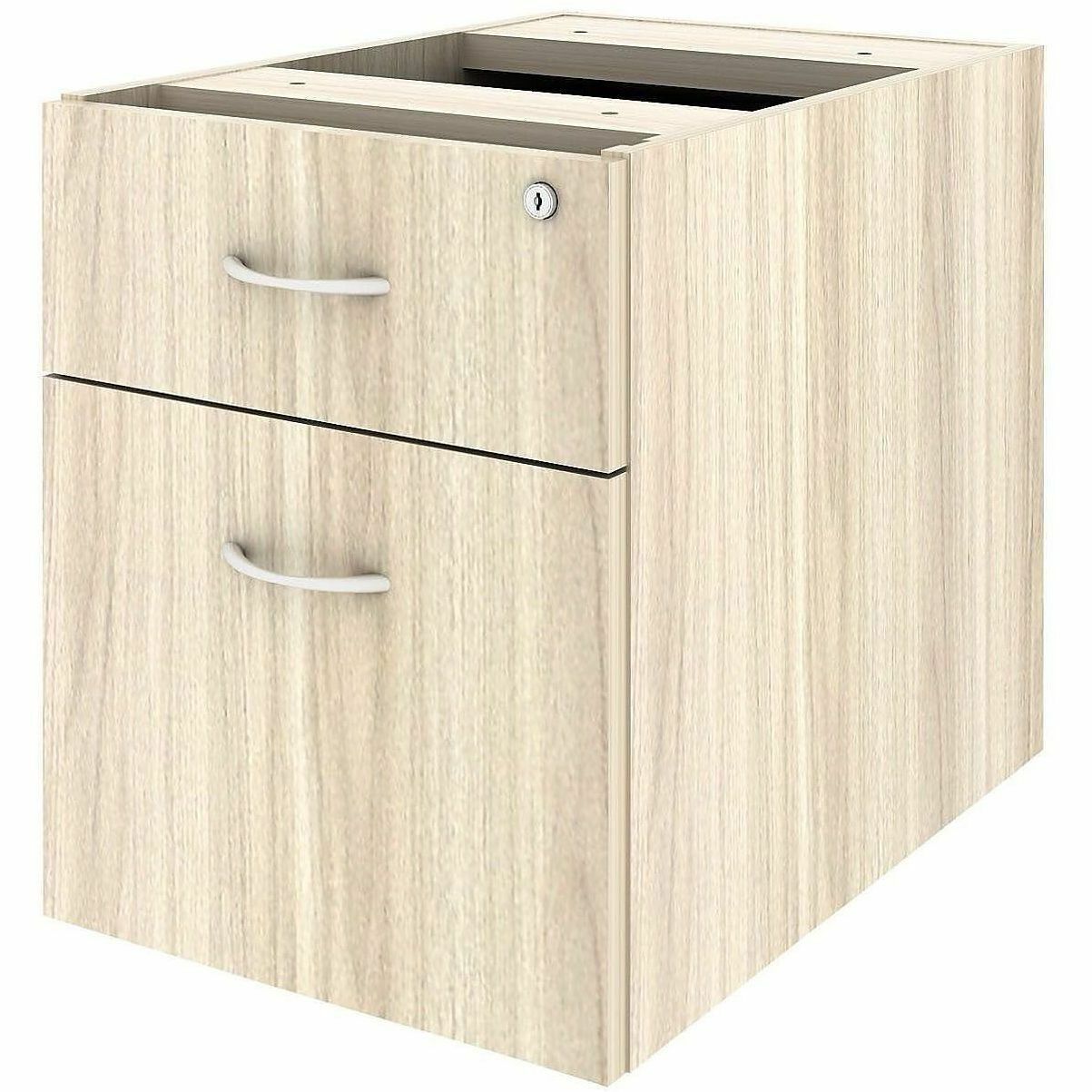 Lorell Essentials Fixed Hanging File Pedestal, 21" Height x 16" Width x 22" Depth, Modern Elm (LLR66330)