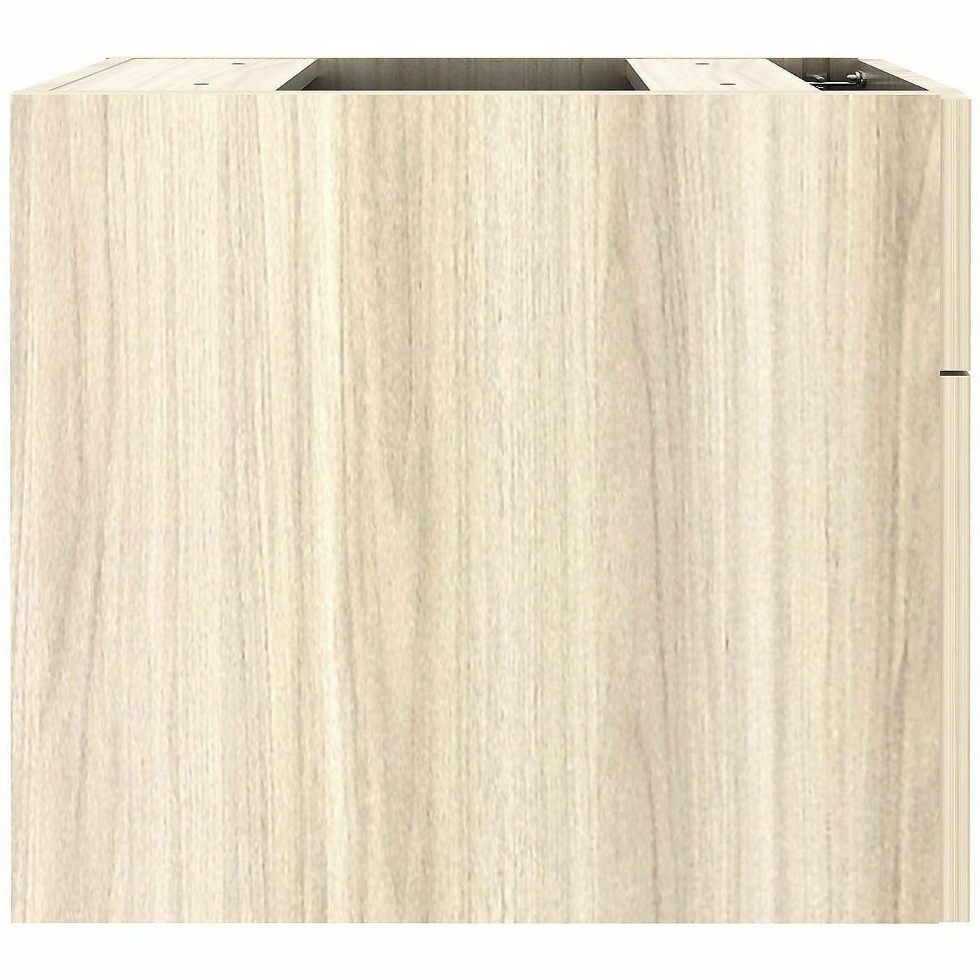 Lorell Essentials Fixed Hanging File Pedestal, 21" Height x 16" Width x 22" Depth, Modern Elm (LLR66330)