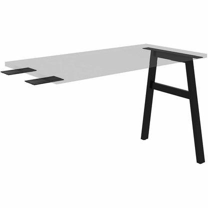 Lorell 16288 Adjustable Table Leg Bases & Returns, Black (LLR16288)