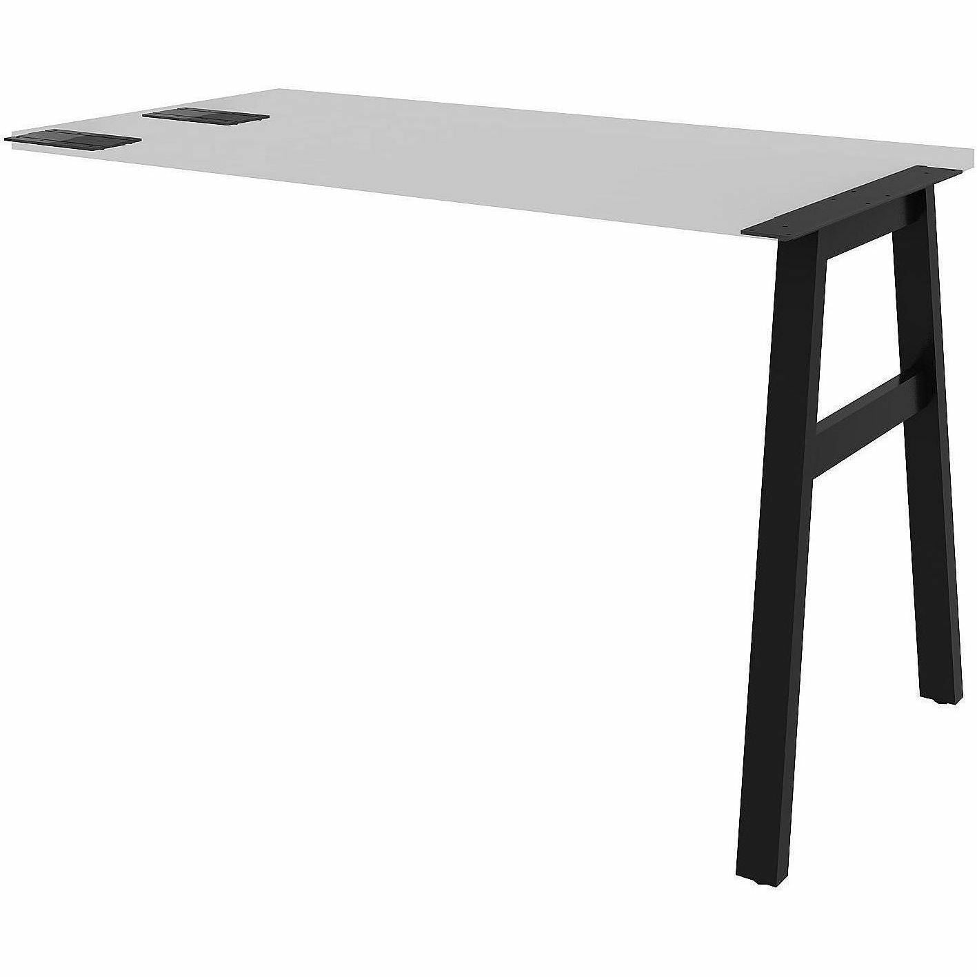 Lorell 16288 Adjustable Table Leg Bases & Returns, Black (LLR16288)