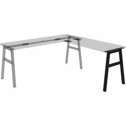 Lorell 16288 Adjustable Table Leg Bases & Returns, Black (LLR16288)