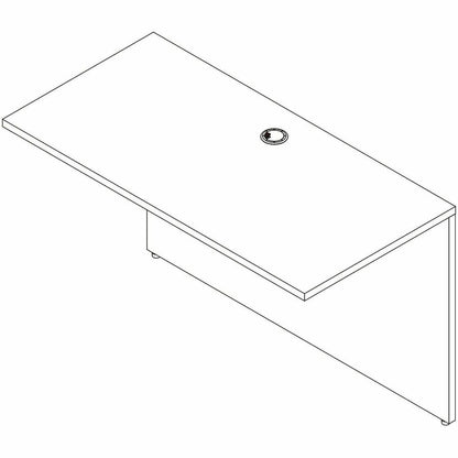 Lorell Essentials Rectangular Bridge, 1" Thickness Table Top, 29.5" x 48" x 24", Modern Elm (LLR66323)