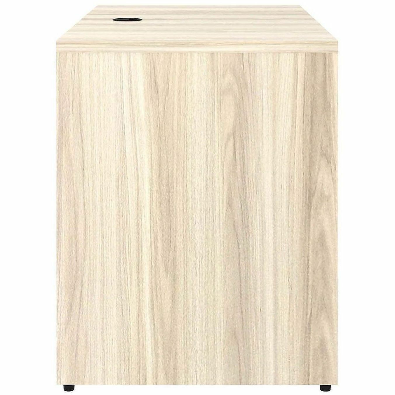 Lorell Essentials Rectangular Return Shell, 1" Thickness Table Top, 29.5" Height x 42" Width x 24" Depth, Modern Elm (LLR66321)