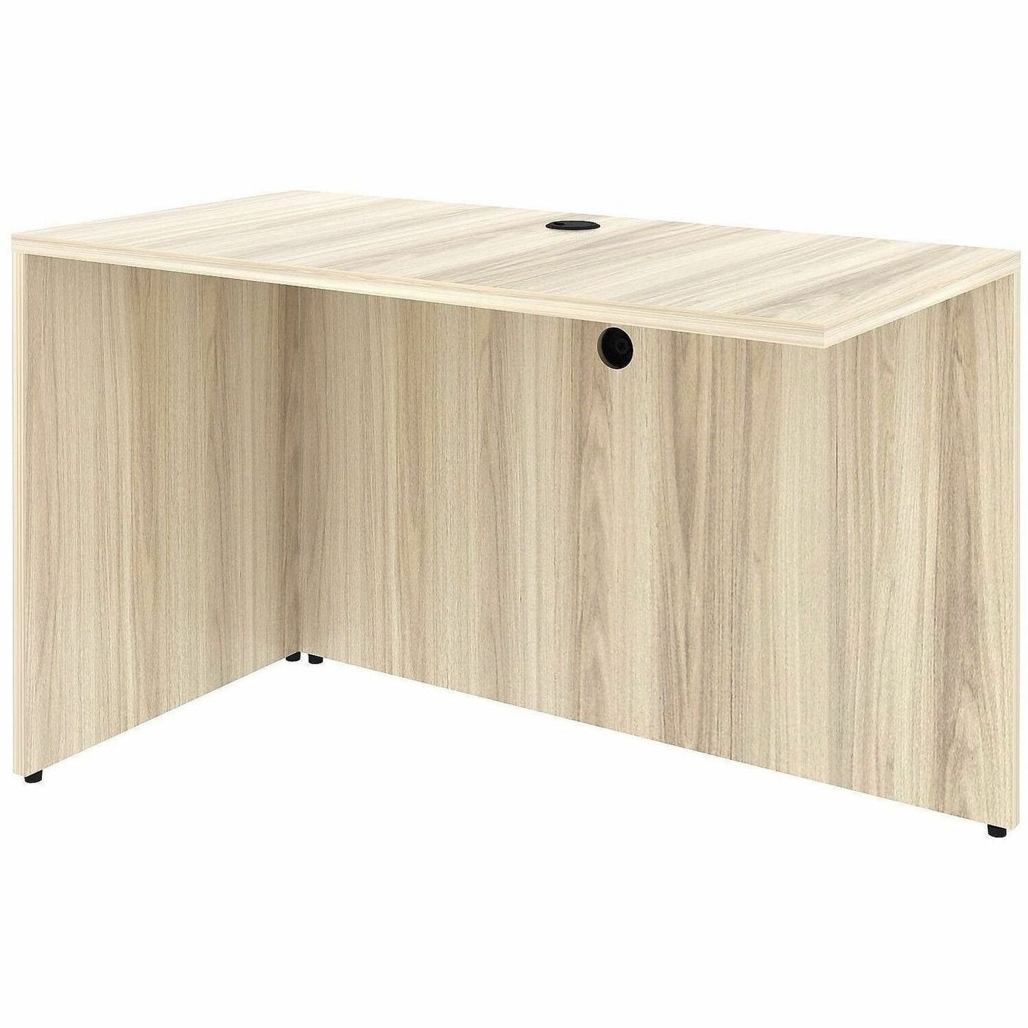 Lorell Essentials Rectangular Return Shell, Rectangle, 1" Thickness Table Top, 29.5" Height x 48" Width x 24" Depth Return Shell, Material: Laminate, Metal, Finish: Modern Elm (LLR66320)