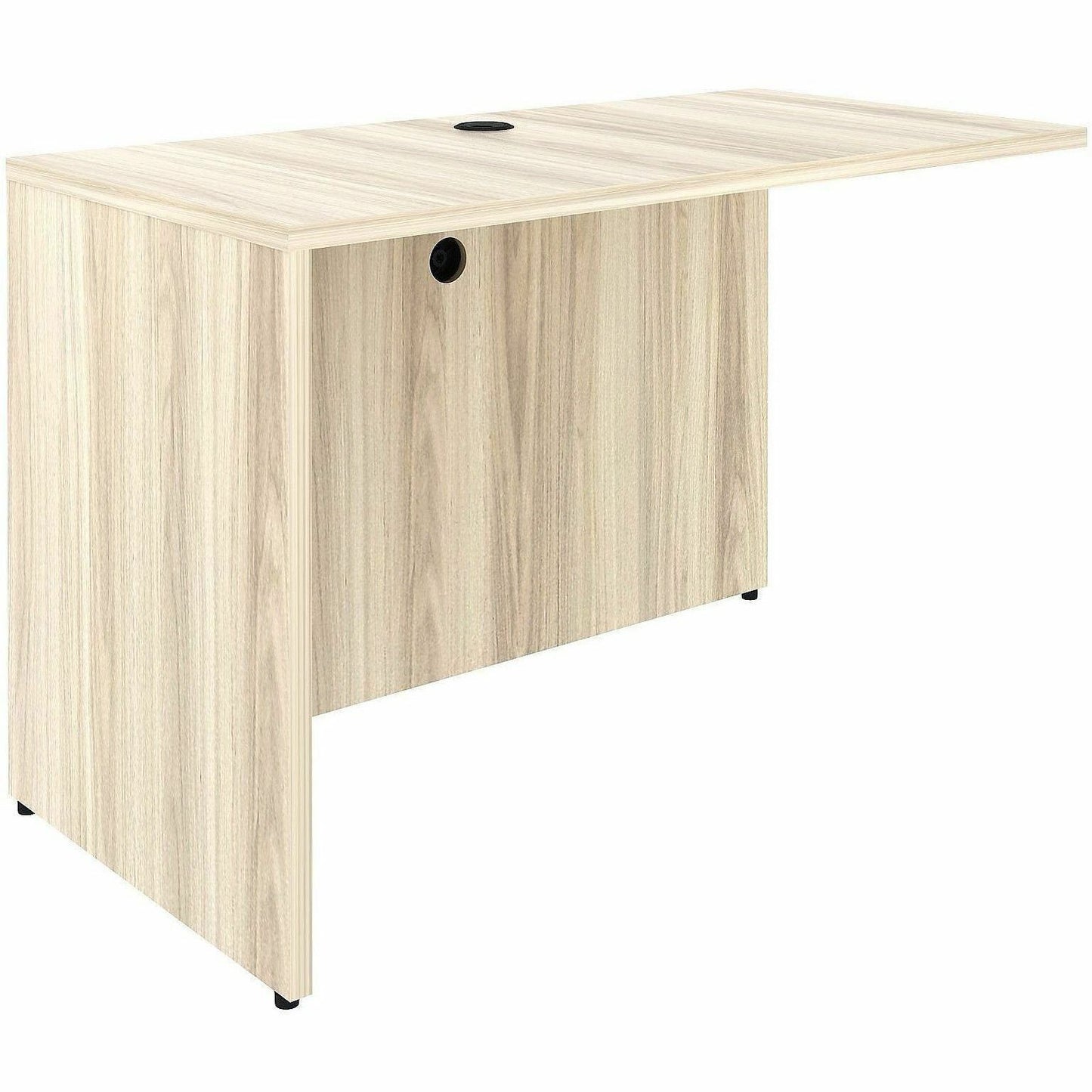 Lorell Essentials Rectangular Return Shell, Rectangle, 1" Thickness Table Top, 29.5" Height x 48" Width x 24" Depth Return Shell, Material: Laminate, Metal, Finish: Modern Elm (LLR66320)