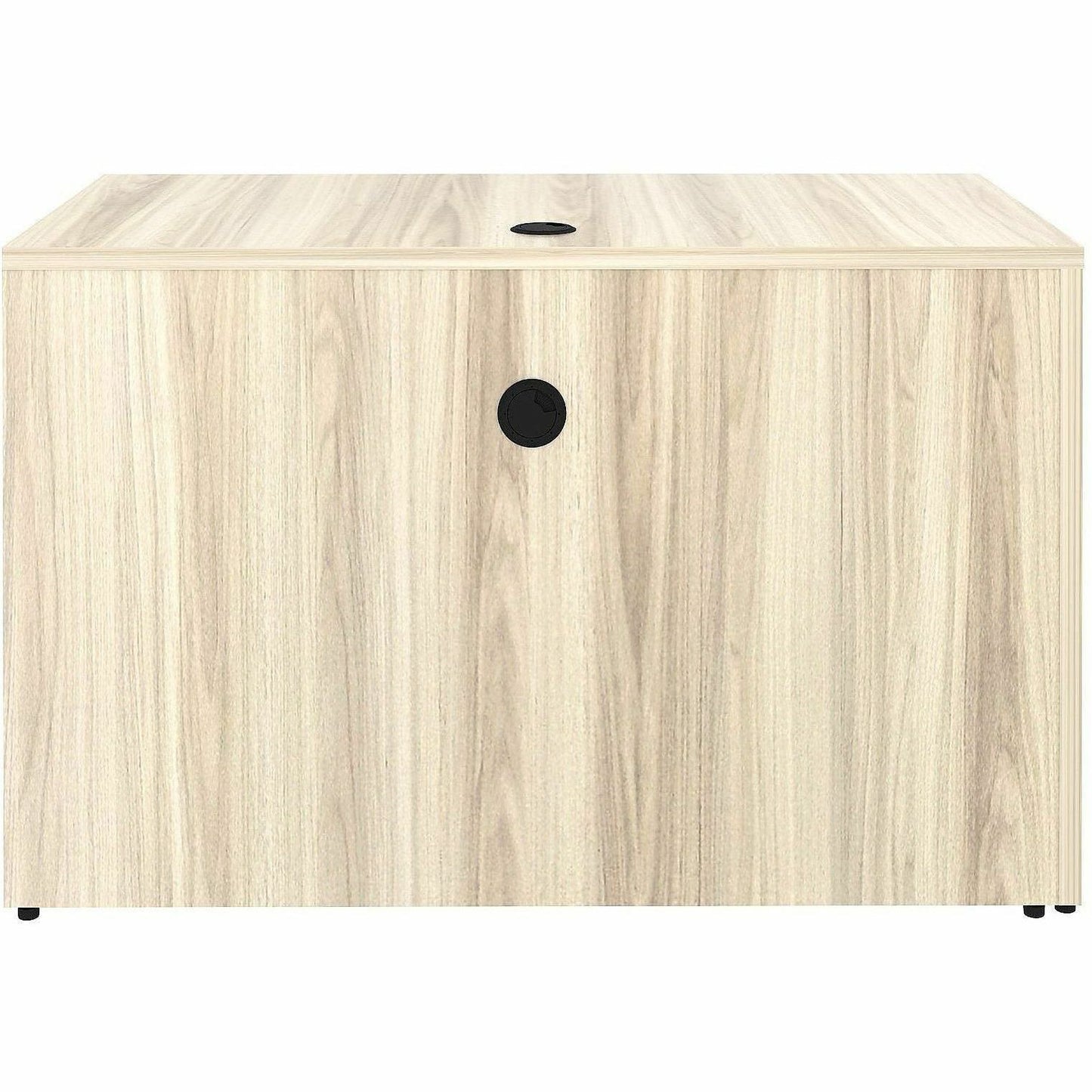 Lorell Essentials Rectangular Return Shell, Rectangle, 1" Thickness Table Top, 29.5" Height x 48" Width x 24" Depth Return Shell, Material: Laminate, Metal, Finish: Modern Elm (LLR66320)