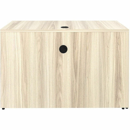 Lorell Essentials Rectangular Return Shell, Rectangle, 1" Thickness Table Top, 29.5" Height x 48" Width x 24" Depth Return Shell, Material: Laminate, Metal, Finish: Modern Elm (LLR66320)