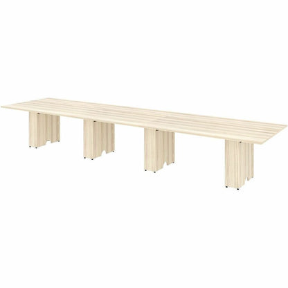 Lorell Essentials Modular Conference Table Adder Top, 1" Height x 47" Width x 47" Depth, Modern Elm (LLR16345)