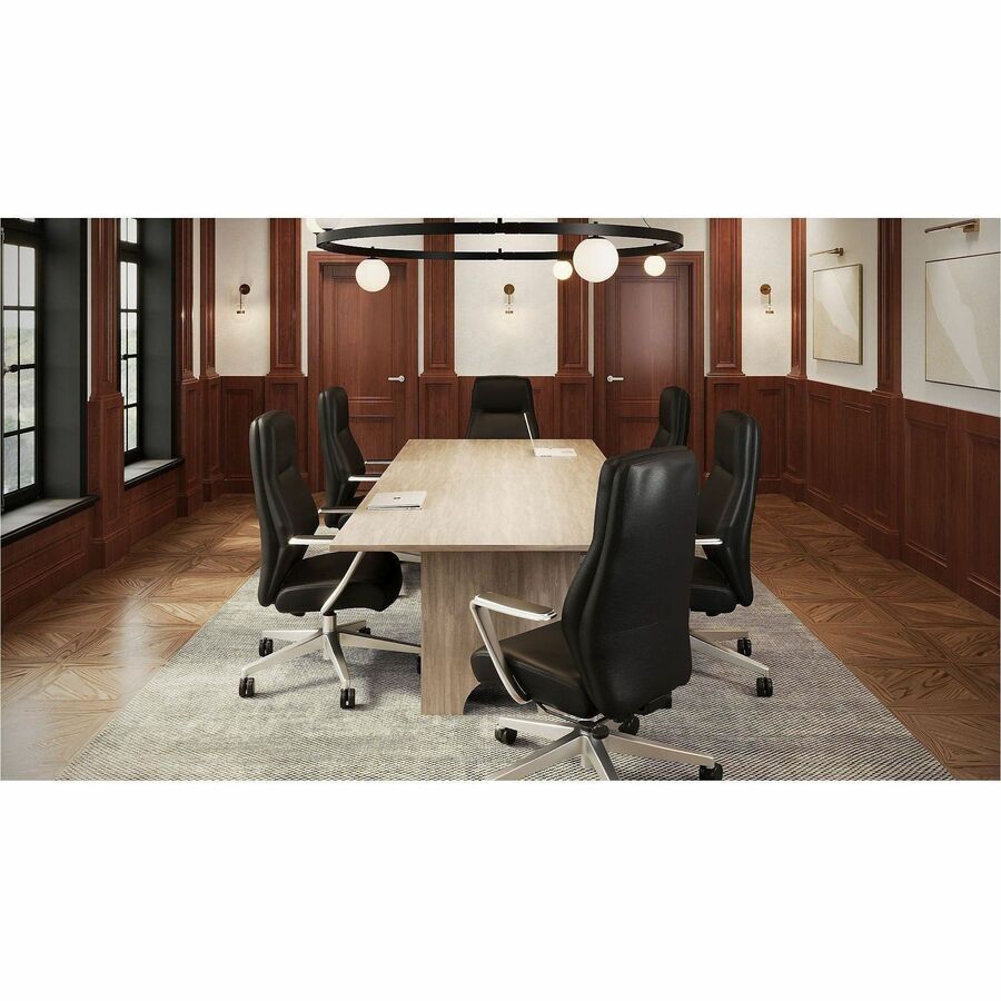 Lorell Essentials Modular Conference Table Adder Top, 1" Height x 47" Width x 47" Depth, Modern Elm (LLR16345)