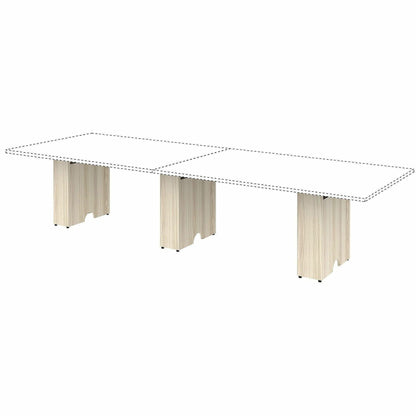 Lorell Essentials Modular Conference Table Base, 28.5" Height x 23.6" Width x 7.9" Depth, Modern Elm (LLR16305)