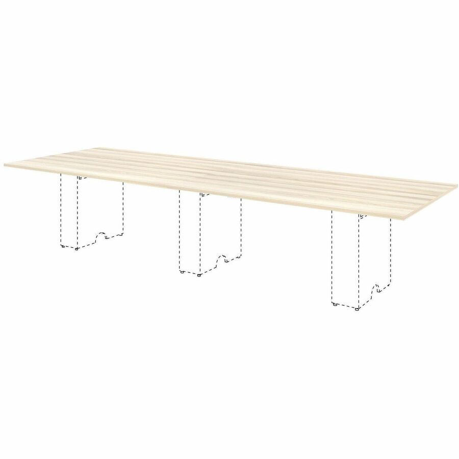 Lorell Essentials Modular Conference Table Top, 1" Height x 70.8" Width x 47" Depth, Modern Elm (LLR16335)