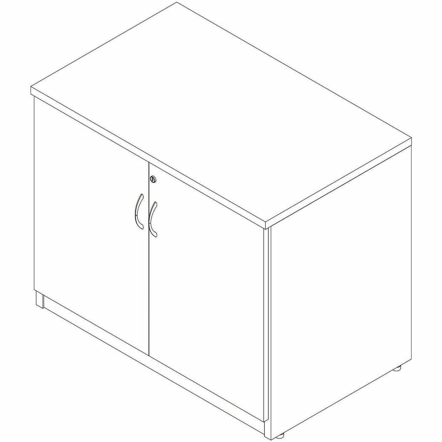 Lorell Essentials 2-Door Storage Cabinet, Modern Elm (LLR66333)