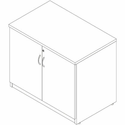 Lorell Essentials 2-Door Storage Cabinet, Modern Elm (LLR66333)