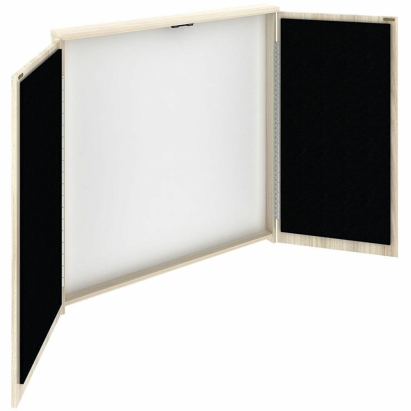 Lorell Dry-Erase Whiteboard Presentation Cabinet, Modern Elm (LLR66345)