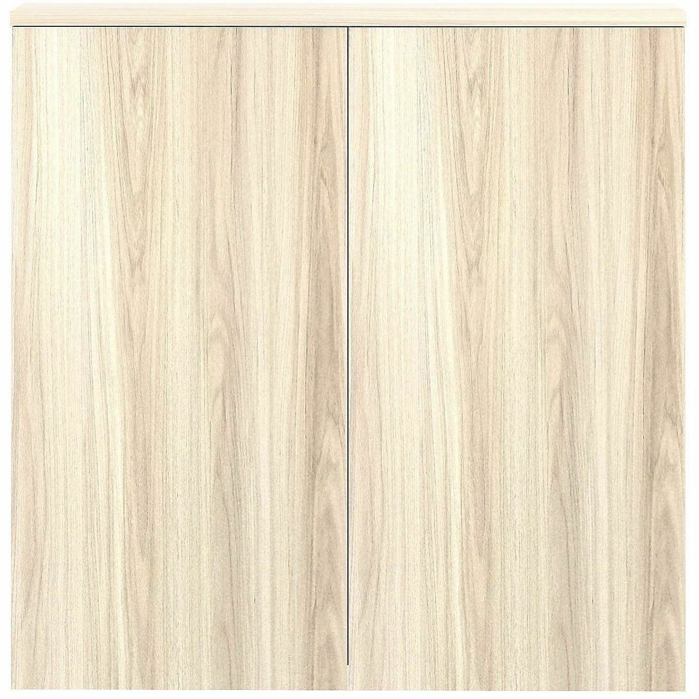 Lorell Dry-Erase Whiteboard Presentation Cabinet, Modern Elm (LLR66345)