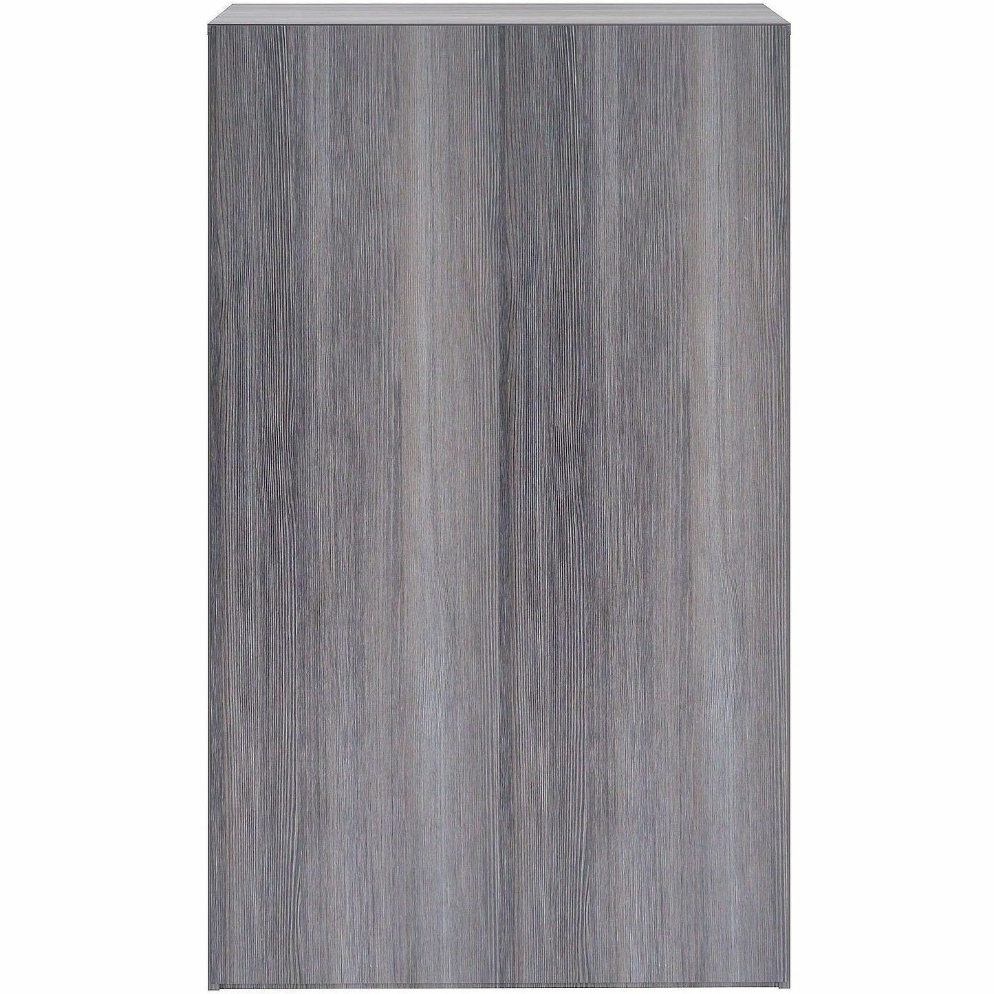 Lorell 5-Shelf Weathered Charcoal Laminate Bookcase, 36" Width x 12" Depth x 60" Height, Weathered Charcoal (LLR69631)