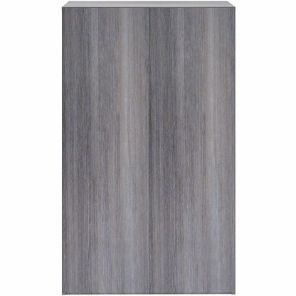 Lorell 5-Shelf Weathered Charcoal Laminate Bookcase, 36" Width x 12" Depth x 60" Height, Weathered Charcoal (LLR69631)
