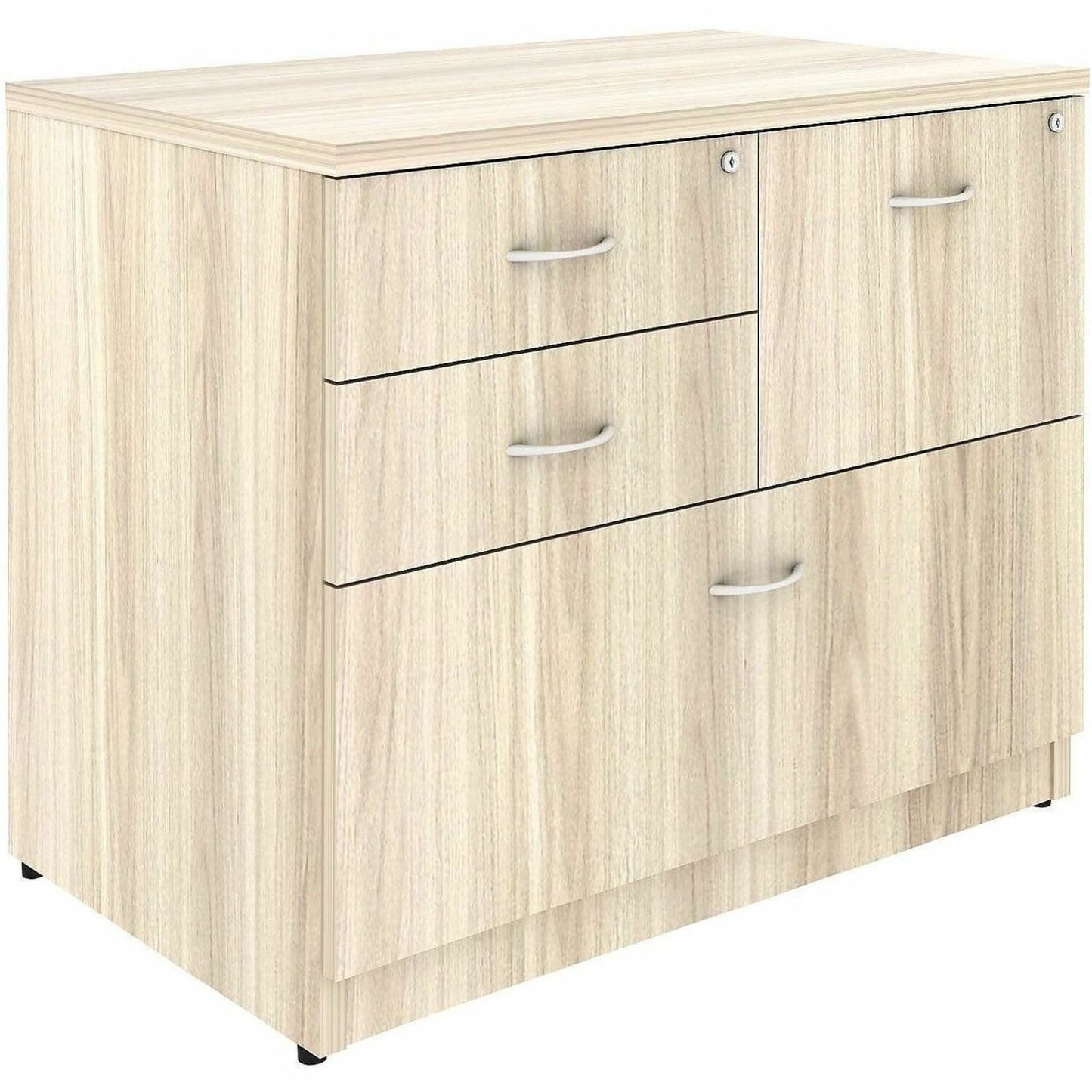 Lorell Essentials Versatile 4-Drawer Lateral File, Modern Elm (LLR66337)
