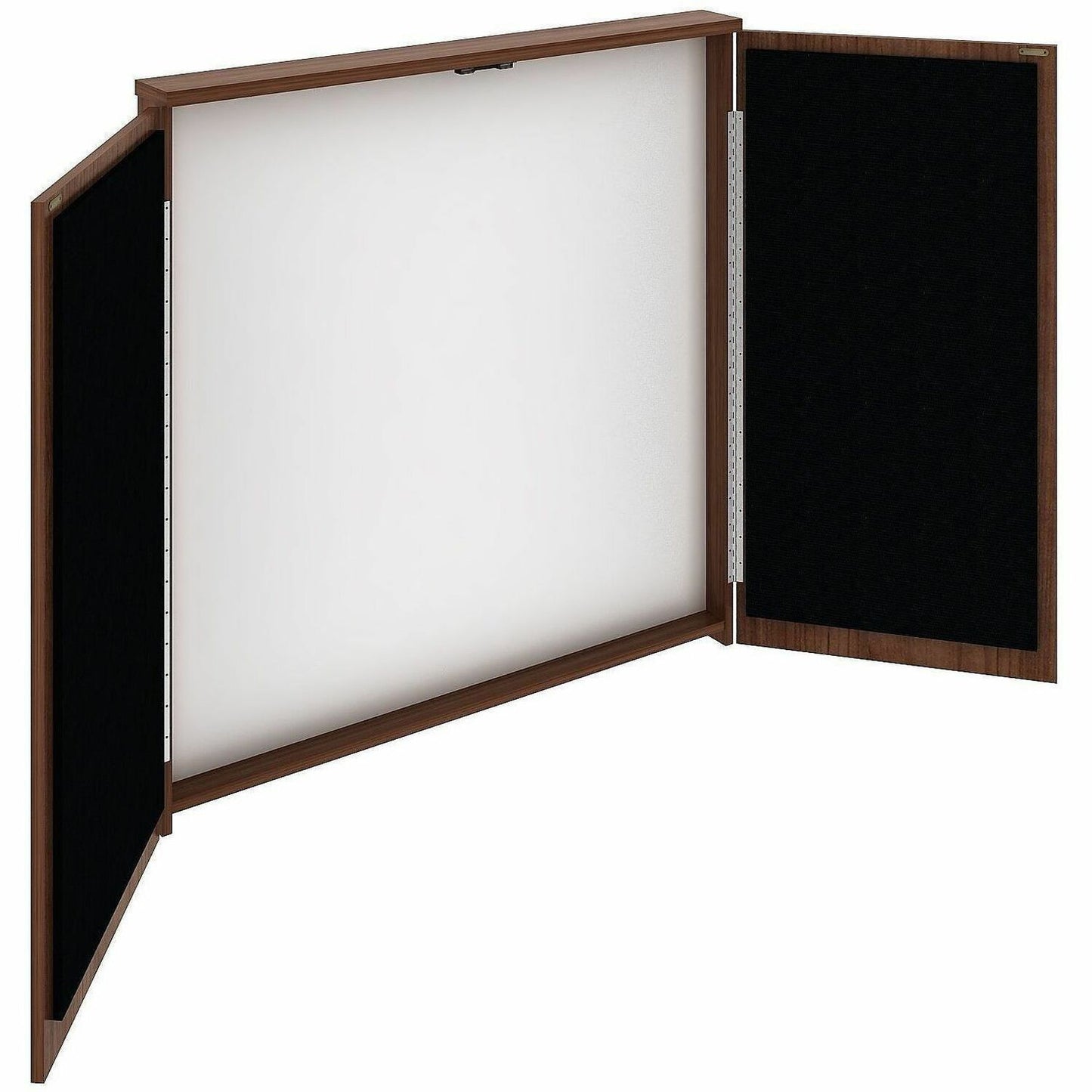 Lorell Dry-Erase Whiteboard Presentation Cabinet, Walnut (LLR69899)