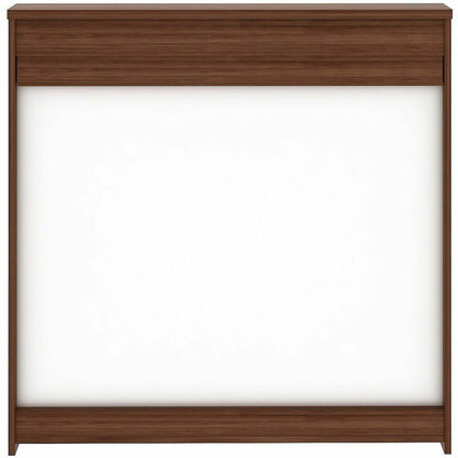 Lorell Dry-Erase Whiteboard Presentation Cabinet, Walnut (LLR69899)