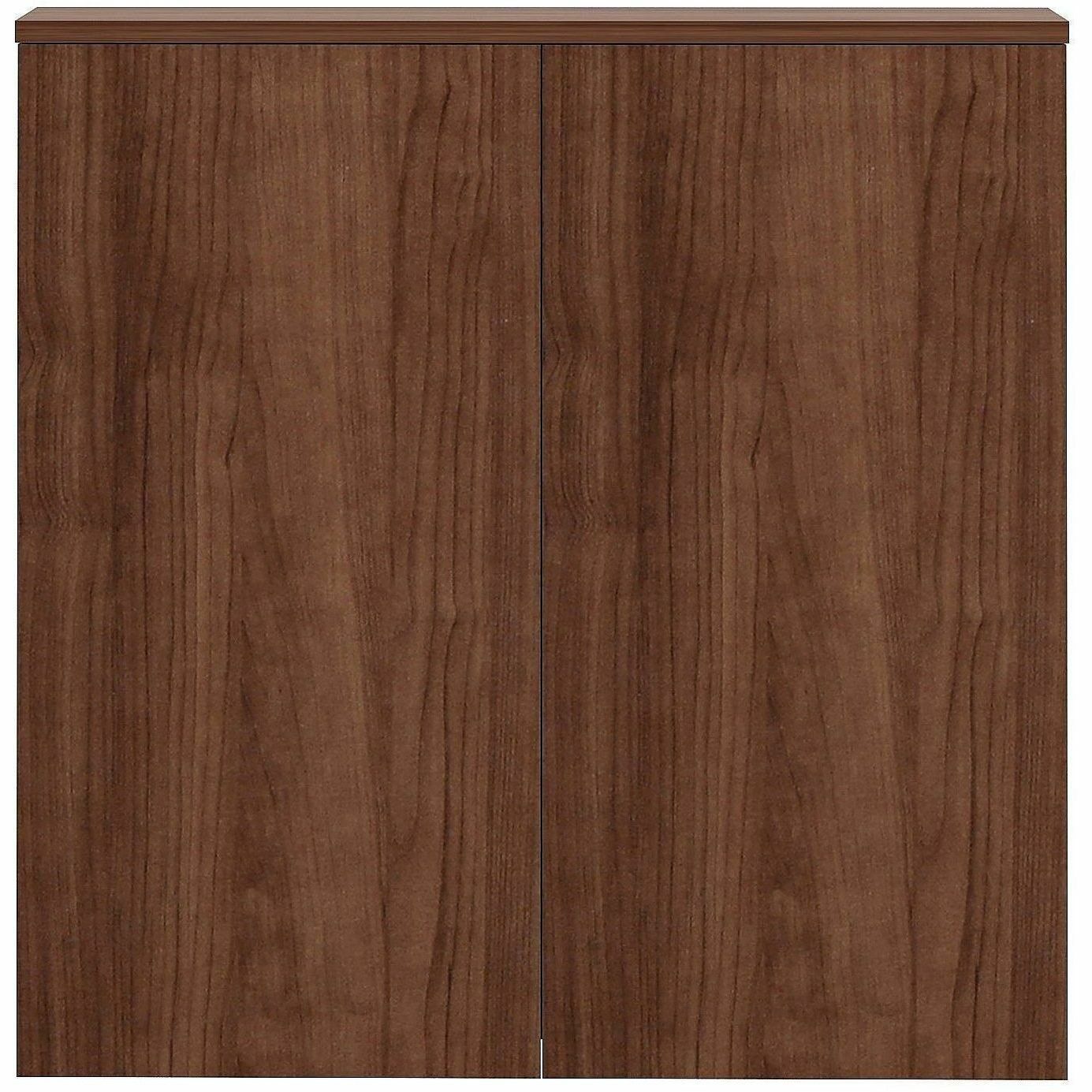 Lorell Dry-Erase Whiteboard Presentation Cabinet, Walnut (LLR69899)