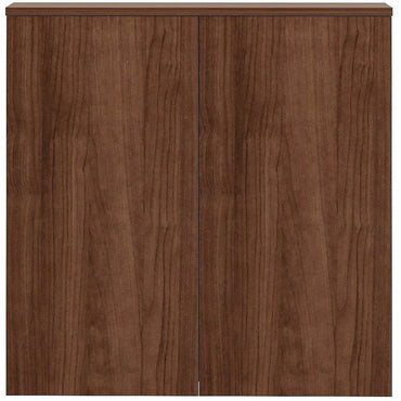 Lorell Dry-Erase Whiteboard Presentation Cabinet, Walnut (LLR69899)