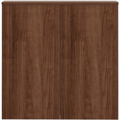 Lorell Dry-Erase Whiteboard Presentation Cabinet, Walnut (LLR69899)