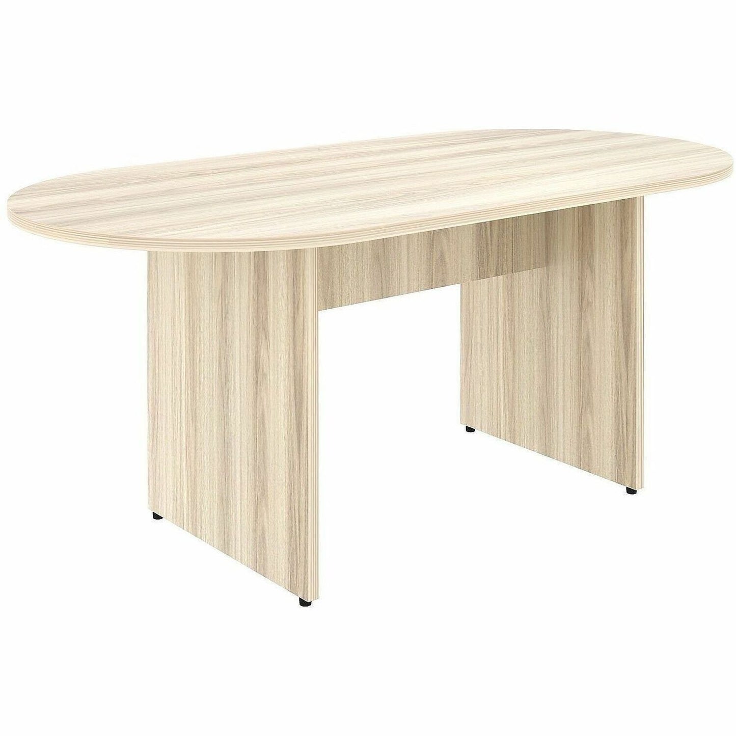 Lorell Essentials Oval Conference Table, Oval, 29.5" Height x 72" Width x 36" Depth, 1.3" Thickness Table Top, Modern Elm, Mahogany (LLR66370)