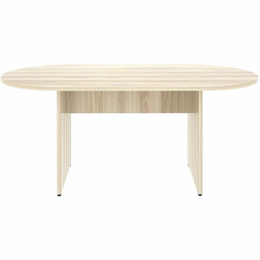 Lorell Essentials Oval Conference Table, Oval, 29.5" Height x 72" Width x 36" Depth, 1.3" Thickness Table Top, Modern Elm, Mahogany (LLR66370)