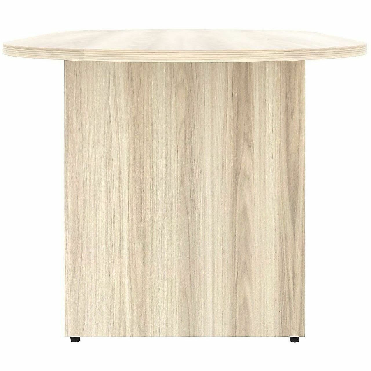 Lorell Essentials Oval Conference Table, Oval, 29.5" Height x 72" Width x 36" Depth, 1.3" Thickness Table Top, Modern Elm, Mahogany (LLR66370)