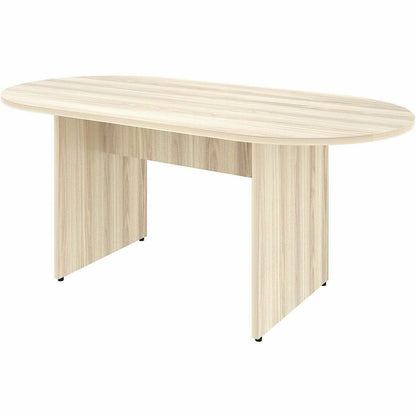Lorell Essentials Oval Conference Table, Oval, 29.5" Height x 72" Width x 36" Depth, 1.3" Thickness Table Top, Modern Elm, Mahogany (LLR66370)