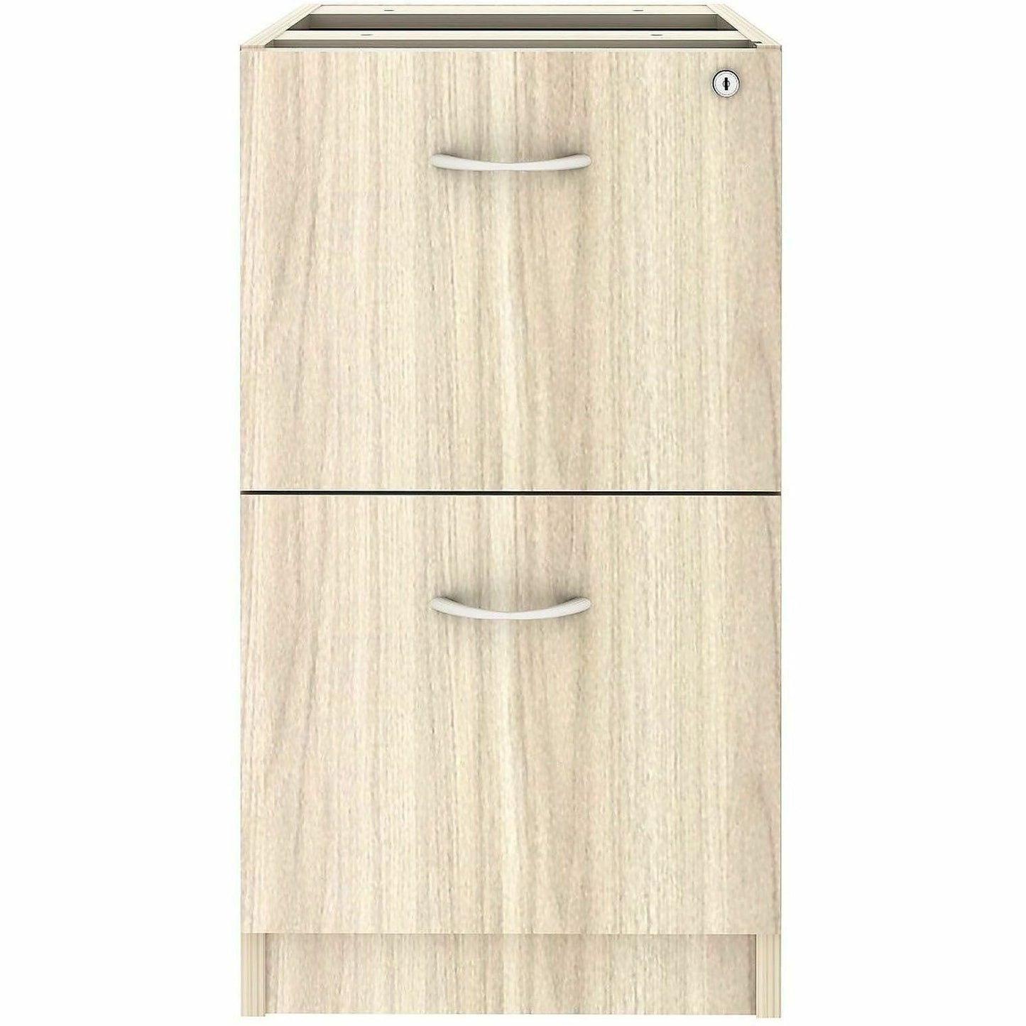 Lorell Essentials 2-Drawer Fixed Pedestal File Cabinet, Modern Elm (LLR66332)
