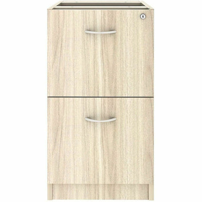 Lorell Essentials 2-Drawer Fixed Pedestal File Cabinet, Modern Elm (LLR66332)