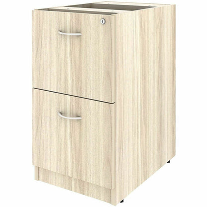 Lorell Essentials 2-Drawer Fixed Pedestal File Cabinet, Modern Elm (LLR66332)