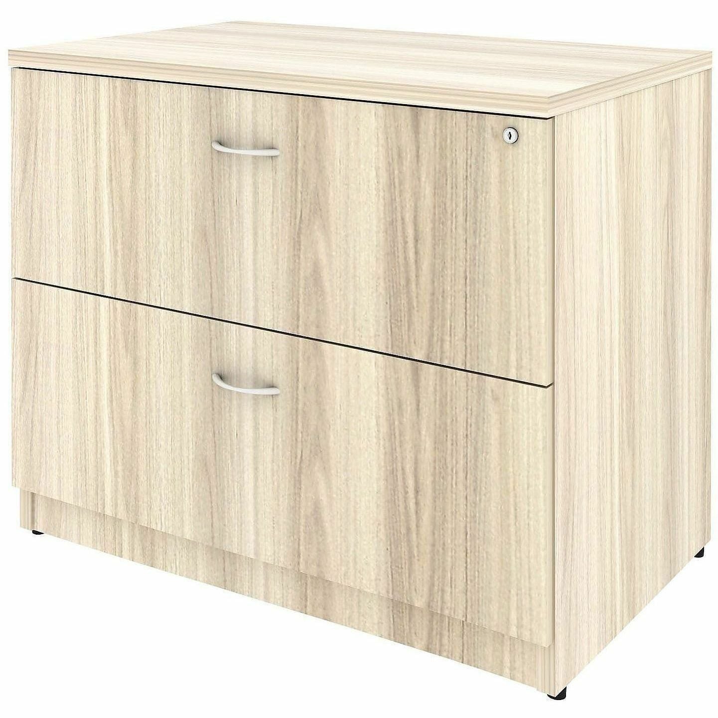Lorell Essentials 2-Drawer Lateral File, Modern Elm (LLR66335)
