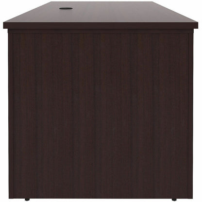 Lorell Essentials 60" Sit-to-Stand Desk Shell, 49" Height x 60" Width x 29" Depth, 1" Thickness Top, Espresso (LLR69641)