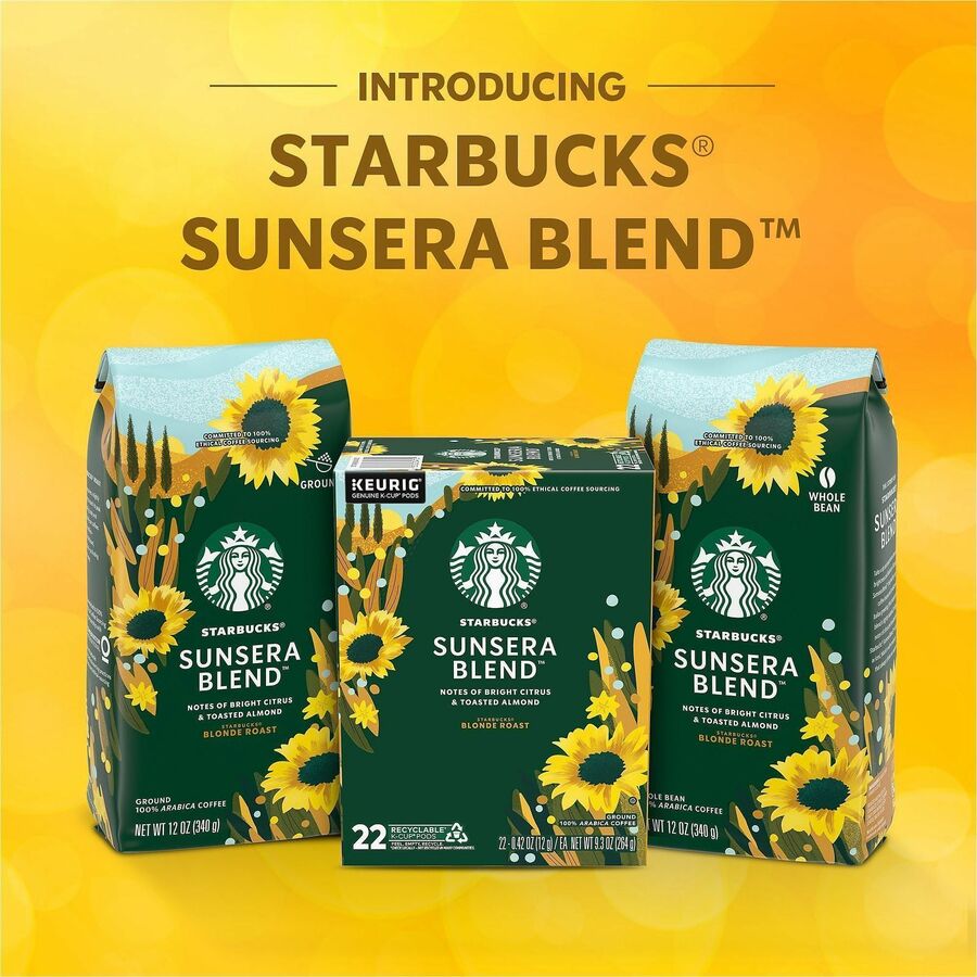 Starbucks Sunsera Blend Ground Coffee, 2.5 oz, 18/Box (SBK06614)