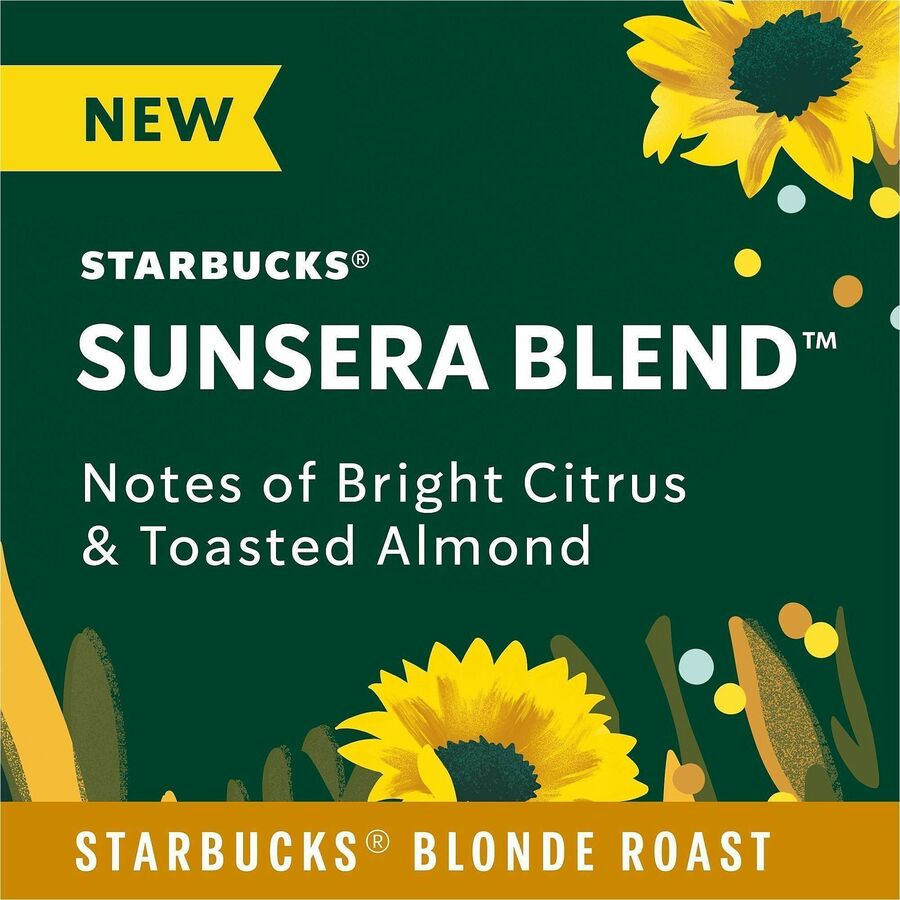 Starbucks Sunsera Blend Ground Coffee, 2.5 oz, 18/Box (SBK06614)