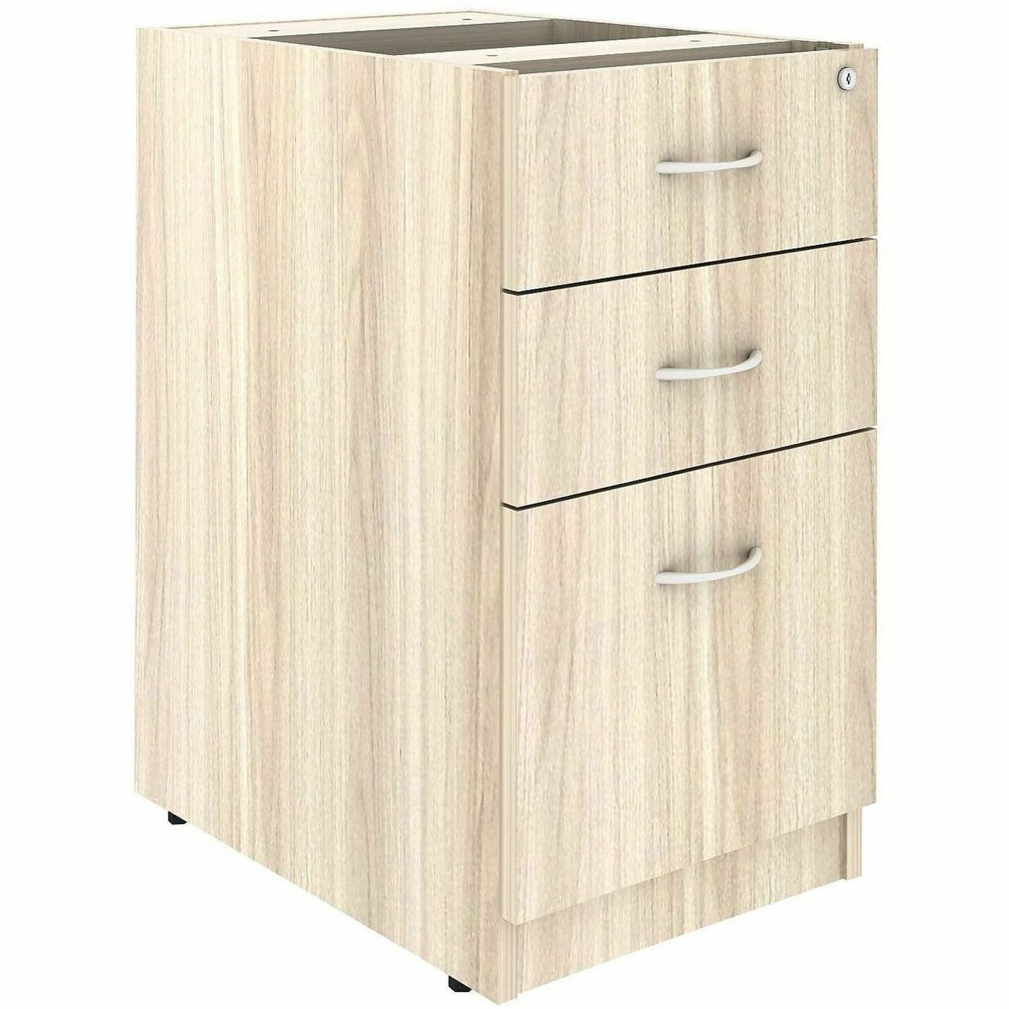 Lorell Essentials 3-Drawer Fixed Pedestal File Cabinet, Modern Elm (LLR66331)