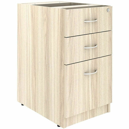 Lorell Essentials 3-Drawer Fixed Pedestal File Cabinet, Modern Elm (LLR66331)