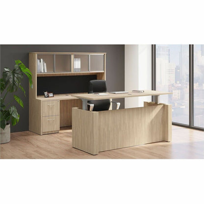 Lorell Essentials 3-Drawer Fixed Pedestal File Cabinet, Modern Elm (LLR66331)