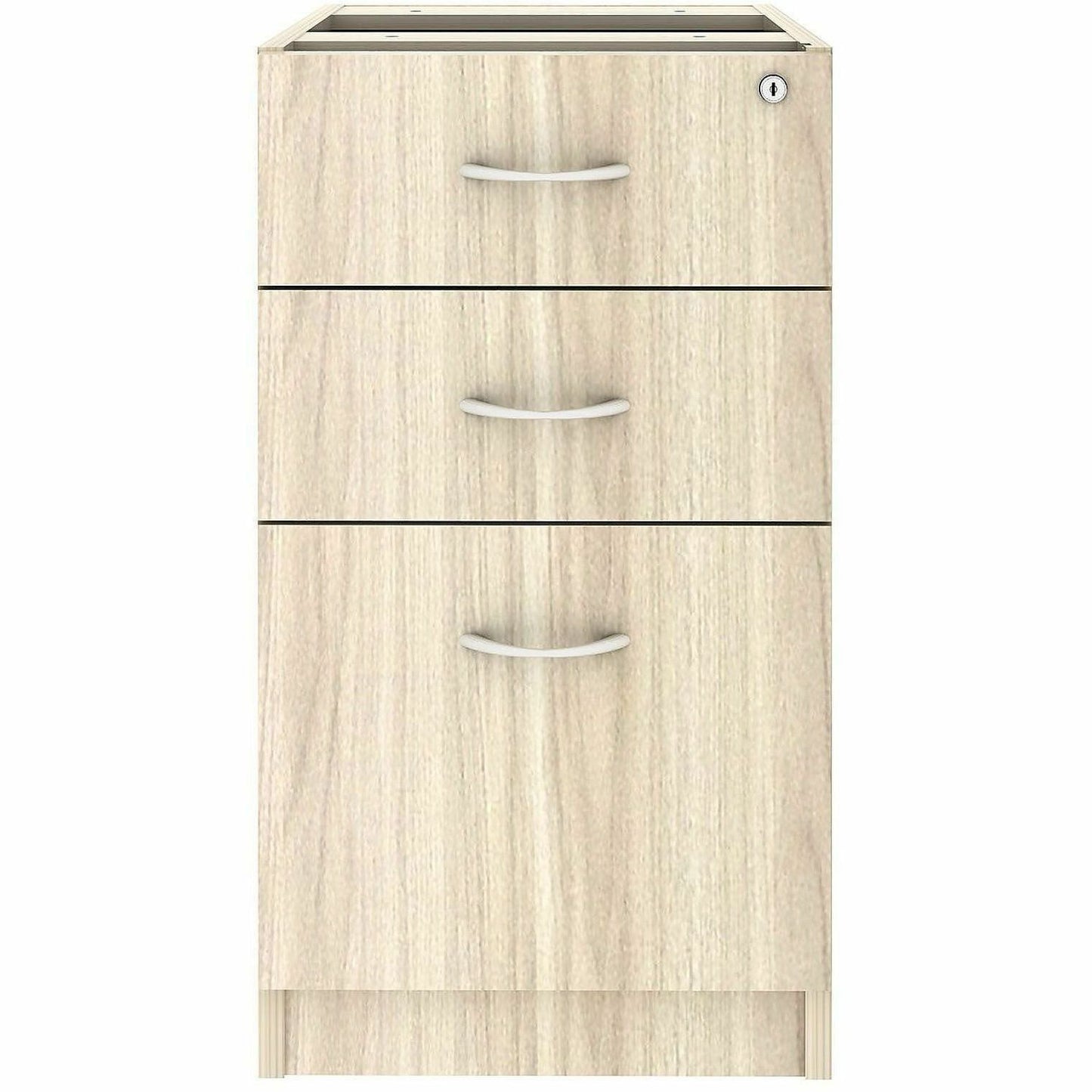 Lorell Essentials 3-Drawer Fixed Pedestal File Cabinet, Modern Elm (LLR66331)
