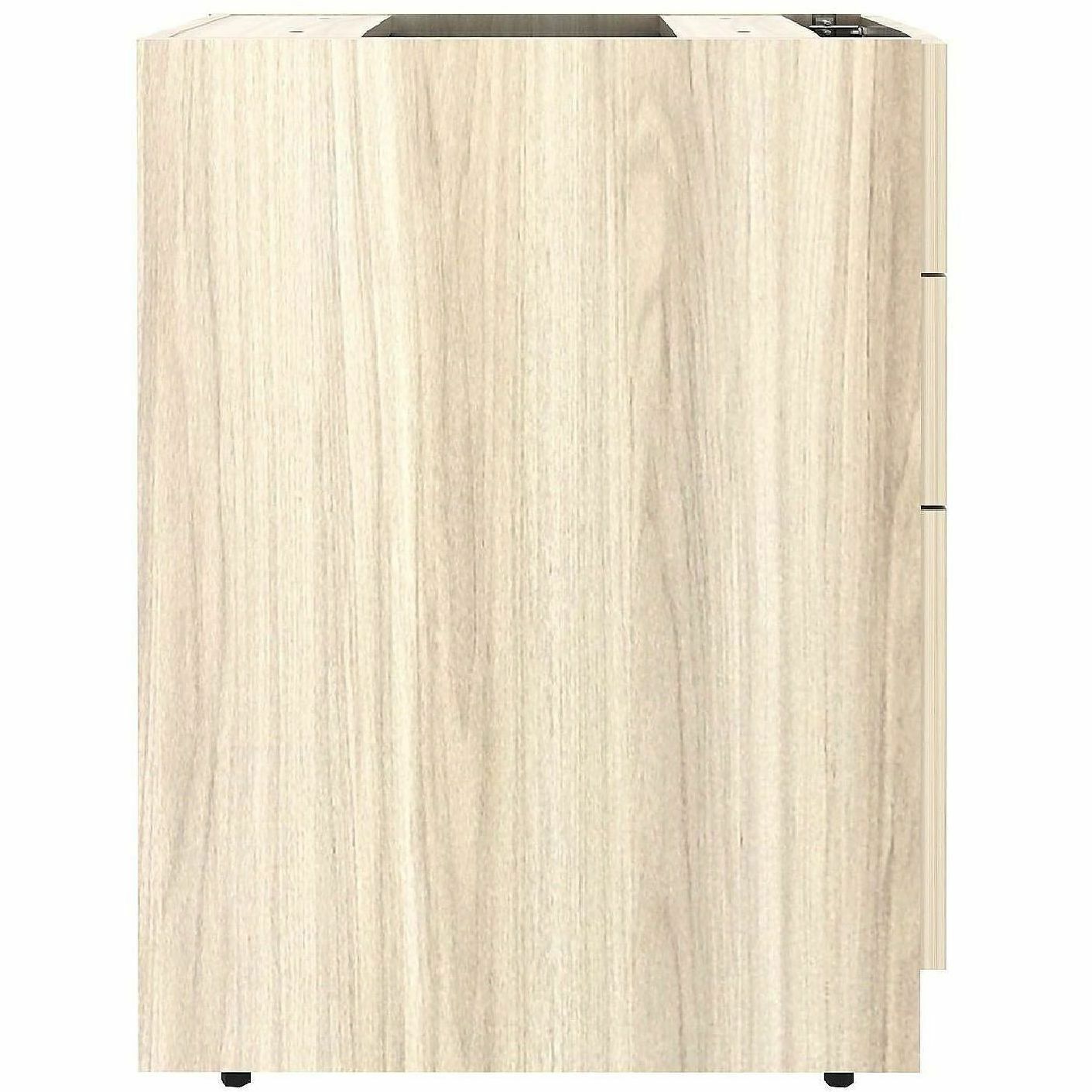 Lorell Essentials 3-Drawer Fixed Pedestal File Cabinet, Modern Elm (LLR66331)