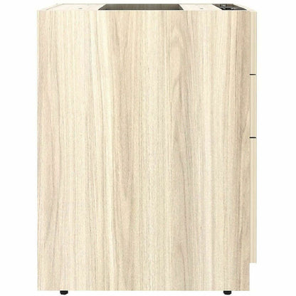 Lorell Essentials 3-Drawer Fixed Pedestal File Cabinet, Modern Elm (LLR66331)